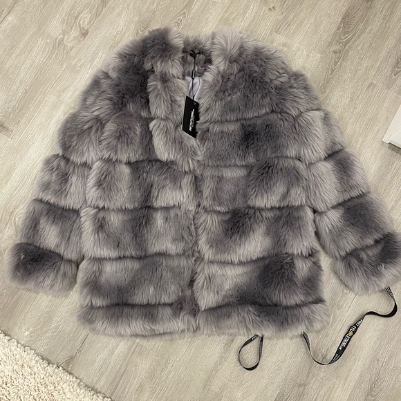 Coats | Faux Fur Bubble Coat 